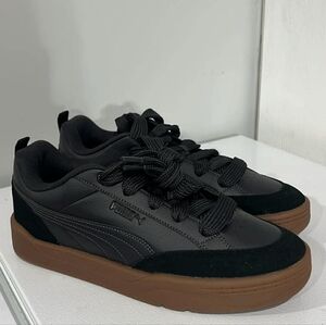 PUMA Men's Black Sneakers with Tan Sole
